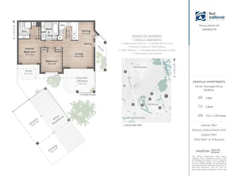Floorplan of Homely townhouse listing, 24/25 Thorngate Drive, Robina QLD 4226