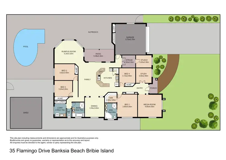 Floorplan of Homely house listing, 35 Flamingo Drive, Banksia Beach QLD 4507