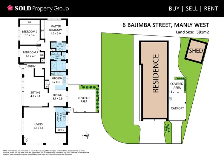 Floorplan of Homely house listing, 6 Bajimba Street, Manly West QLD 4179