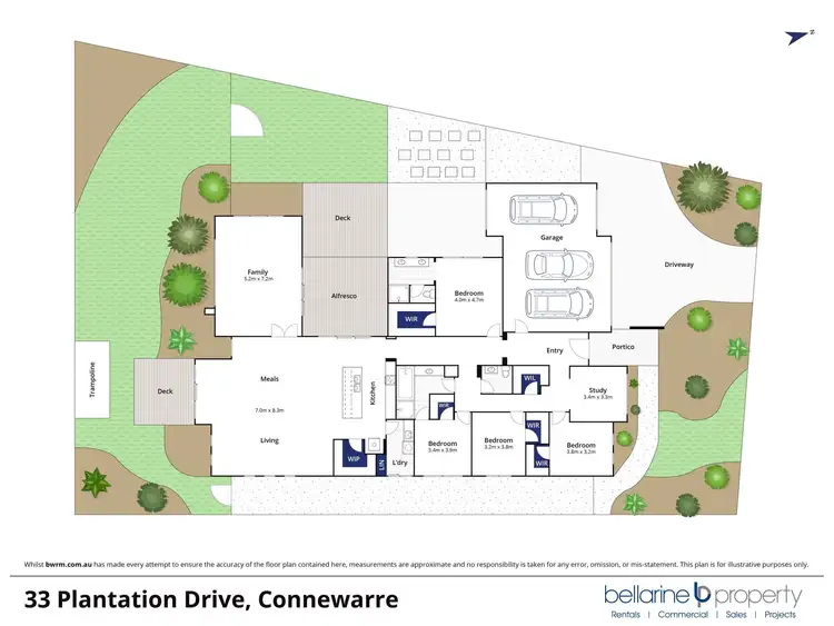 Floorplan of Homely house listing, 33 Plantation Drive, Connewarre VIC 3227