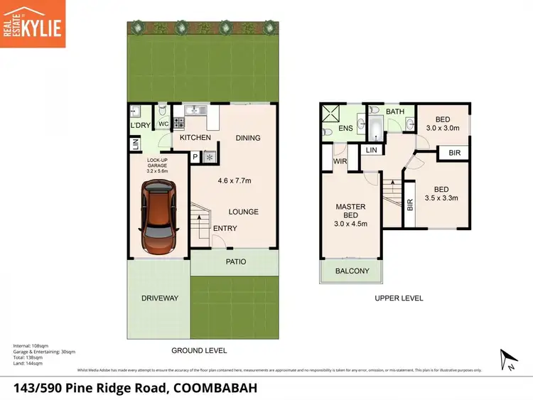 Floorplan of Homely townhouse listing, 143/590 Pine Ridge Road, Coombabah QLD 4216