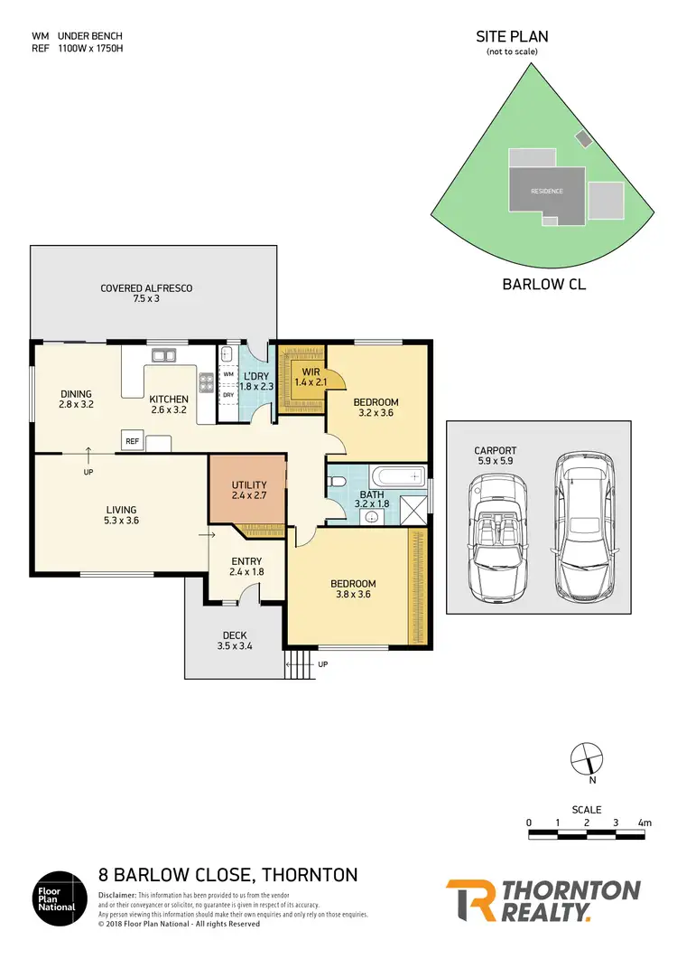 Floorplan of Homely house listing, 8 Barlow Close, Thornton NSW 2322
