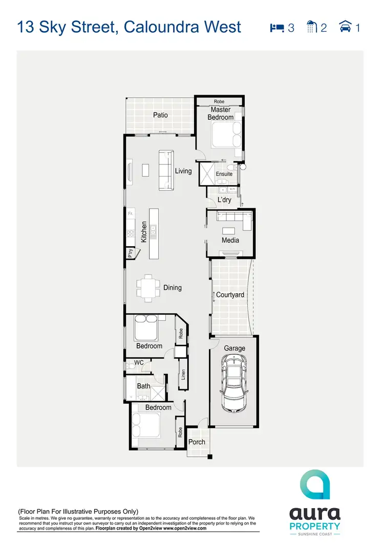 Floorplan of Homely house listing, 13 Sky St, Caloundra West QLD 4551