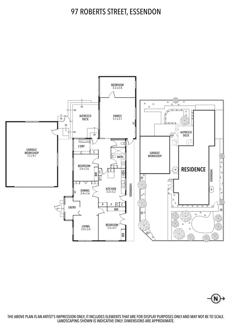 Floorplan of Homely house listing, 97 Roberts Street, Essendon VIC 3040