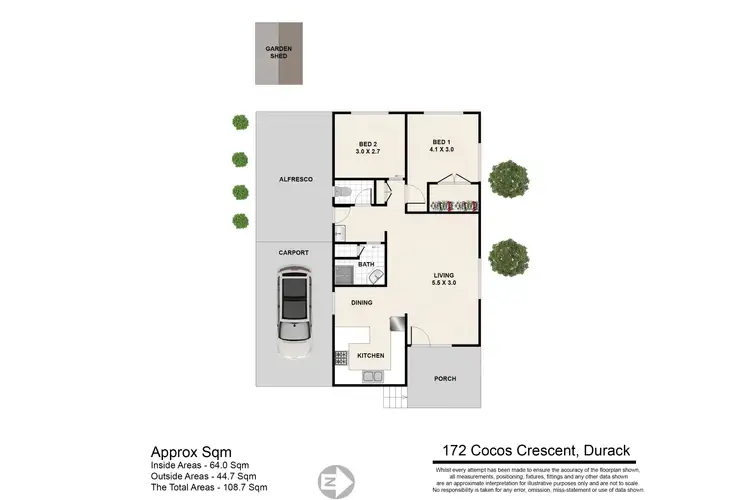 Floorplan of Homely house listing, 172 COCOS, Durack QLD 4077