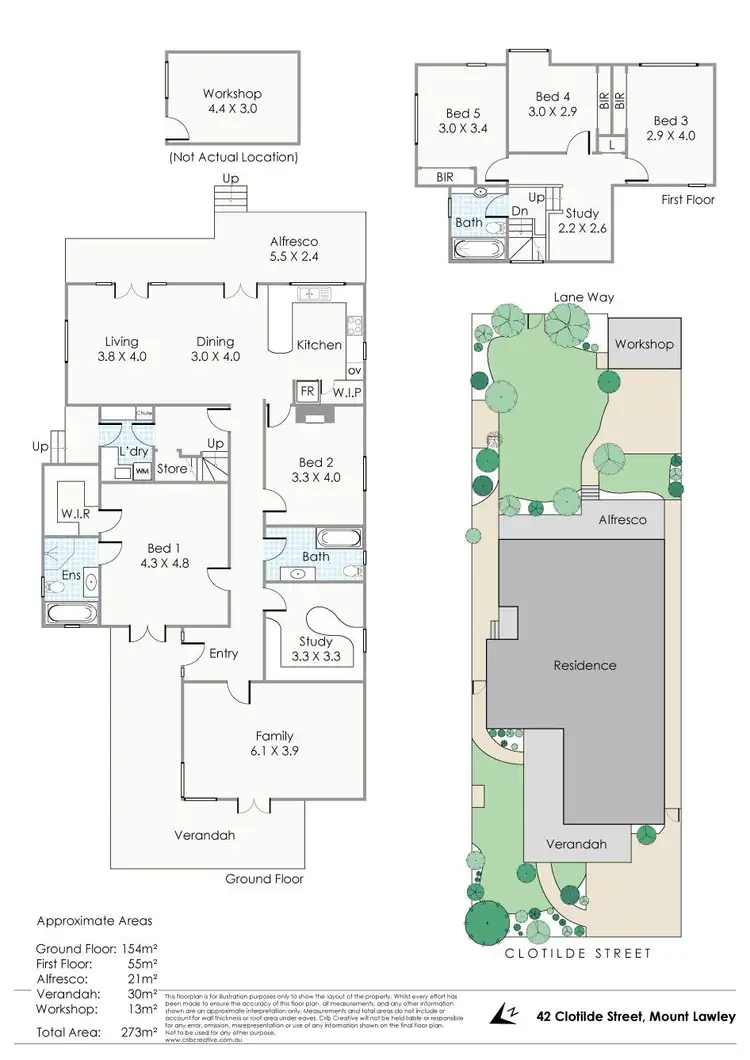 Floorplan of Homely house listing, 42 Clotilde Street, Mount Lawley WA 6050