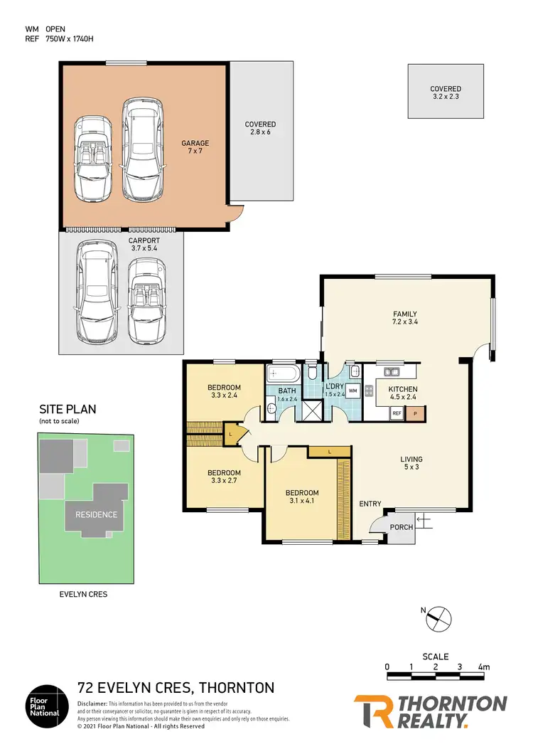 Floorplan of Homely house listing, 72 Evelyn Crescent, Thornton NSW 2322