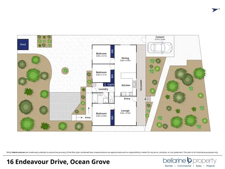 Floorplan of Homely house listing, 16 Endeavour Drive, Ocean Grove VIC 3226