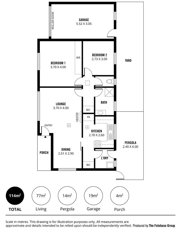 Floorplan of Homely unit listing, 1/382 Morphett Road, Warradale SA 5046