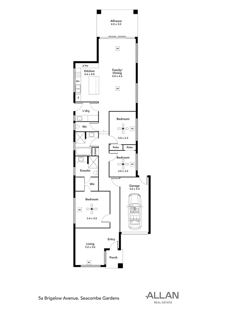 Floorplan of Homely house listing, 5A Brigalow Avenue, Seacombe Gardens SA 5047