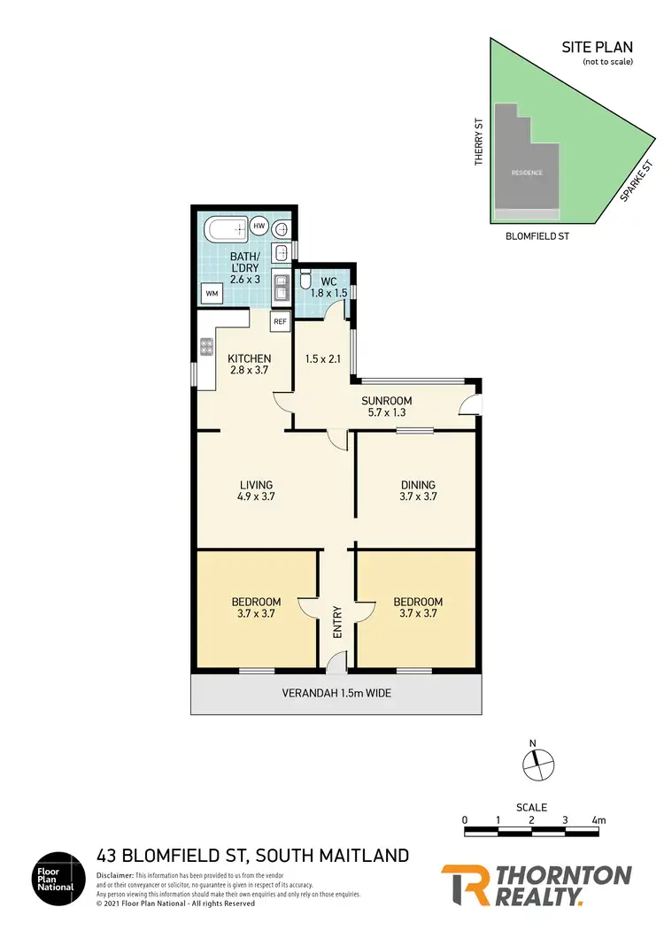 Floorplan of Homely house listing, 43 Blomfield Street, South Maitland NSW 2320
