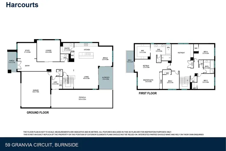 Floorplan of Homely house listing, 59 Granvia Circuit, Burnside VIC 3023
