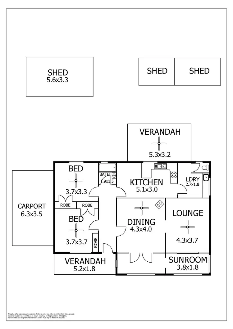 Floorplan of Homely house listing, 14 Park Terrace, Tailem Bend SA 5260