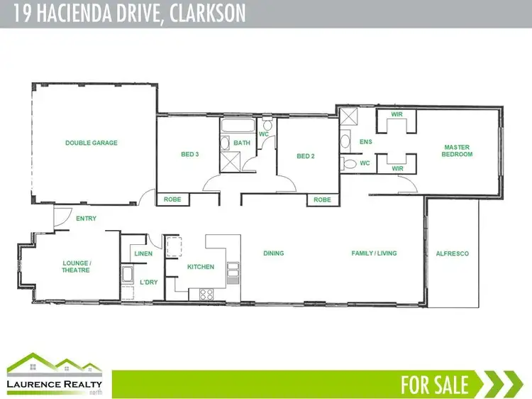 Floorplan of Homely house listing, 19 Hacienda Drive, Clarkson WA 6030