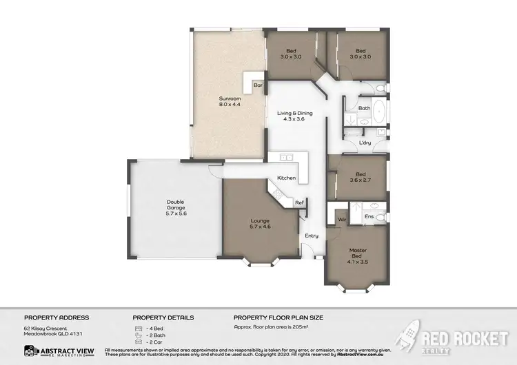 Floorplan of Homely house listing, 62 Kilsay Crescent, Meadowbrook QLD 4131