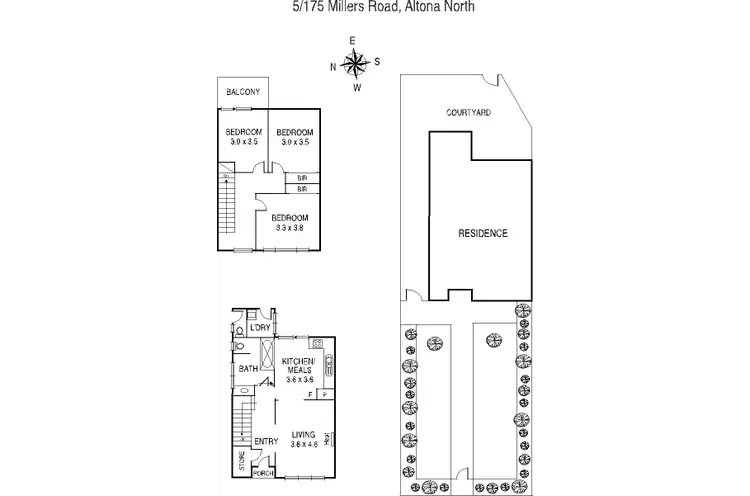Floorplan of Homely townhouse listing, 5/175 Millers Road, Altona North VIC 3025