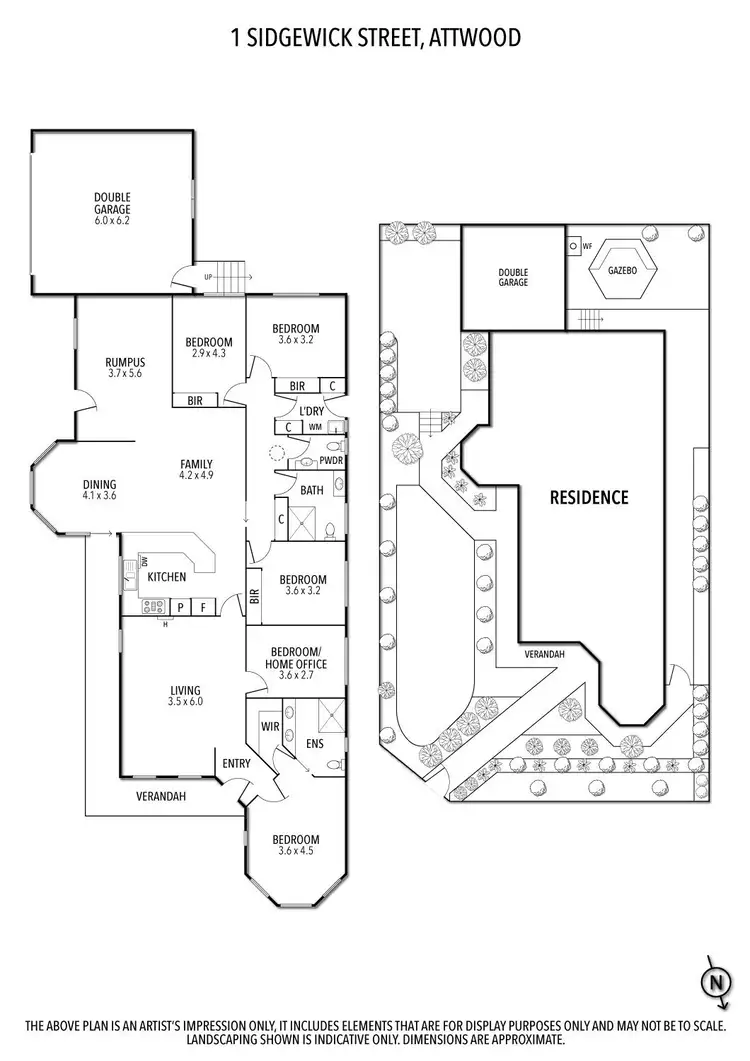 Floorplan of Homely house listing, 1 Sidgewick Street, Attwood VIC 3049