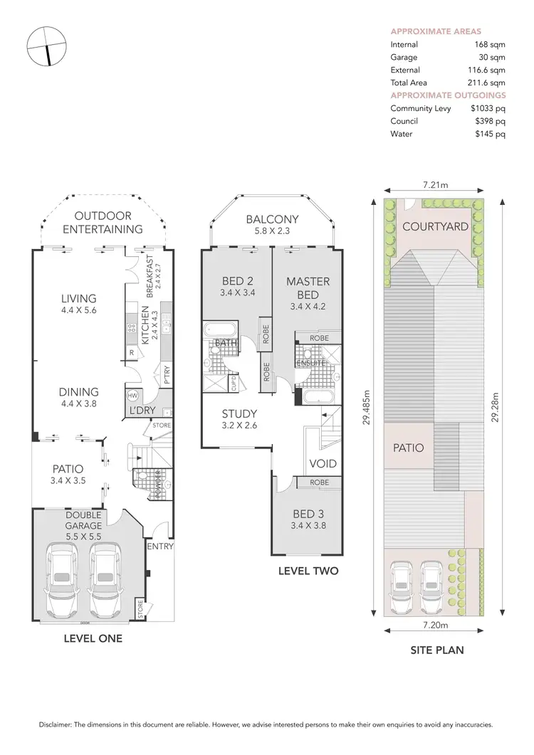 Floorplan of Homely semi-detached listing, 16 Jacaranda Drive, Cabarita NSW 2137