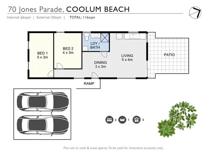 Floorplan of Homely house listing, 70 Jones Parade, Coolum Beach QLD 4573