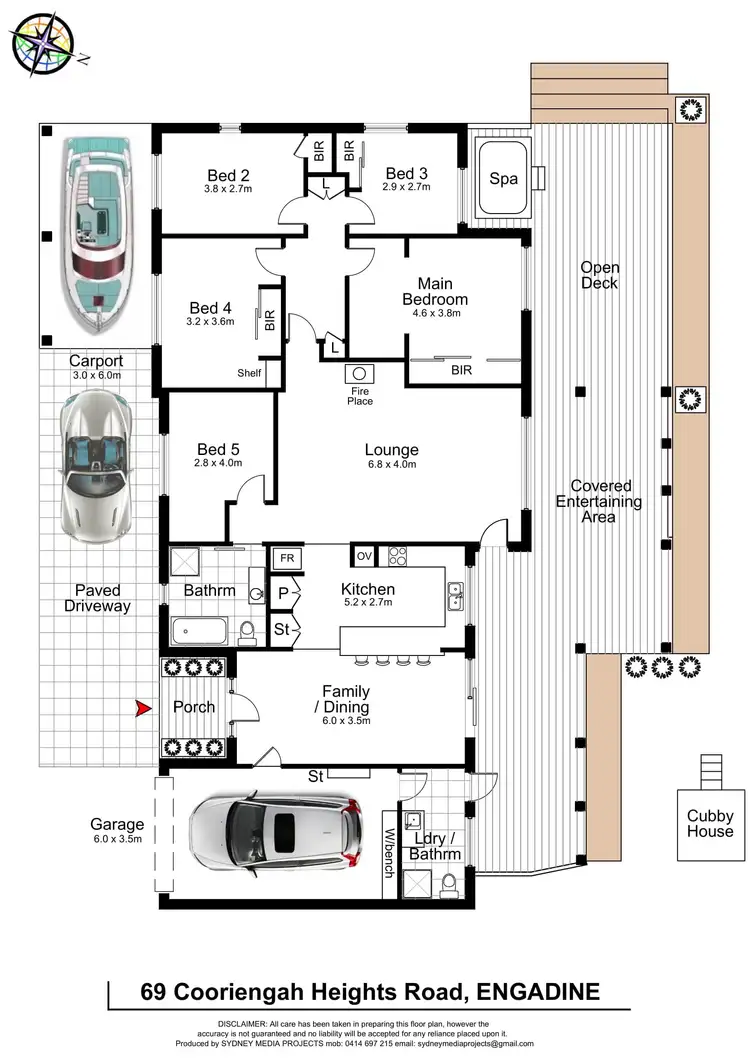 Floorplan of Homely house listing, 69 Cooriengah Heights Road, Engadine NSW 2233