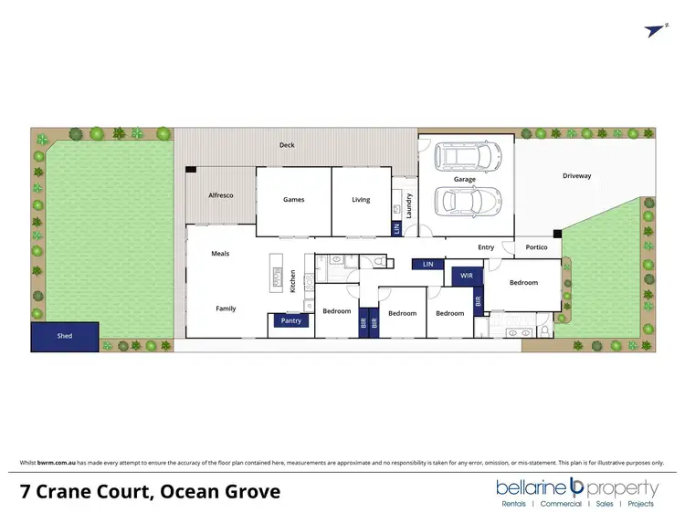 Floorplan of Homely house listing, 7 Crane Court, Ocean Grove VIC 3226