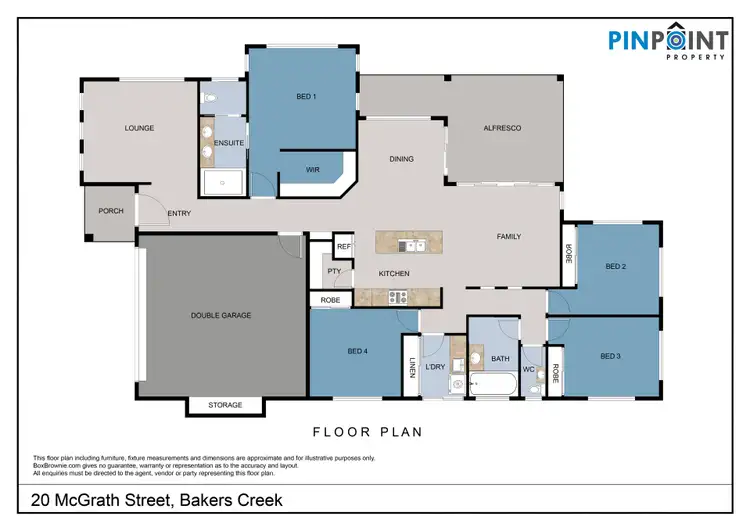 Floorplan of Homely house listing, 20 McGrath Street, Bakers Creek QLD 4740