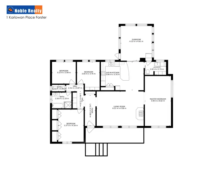 Floorplan of Homely house listing, 1 Karlowan Place, Forster NSW 2428