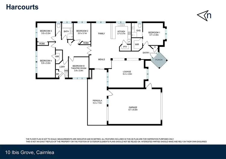Floorplan of Homely house listing, 10 Ibis Grove, Cairnlea VIC 3023