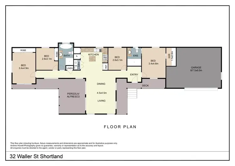 Floorplan of Homely house listing, 32 Waller Street, Shortland NSW 2307