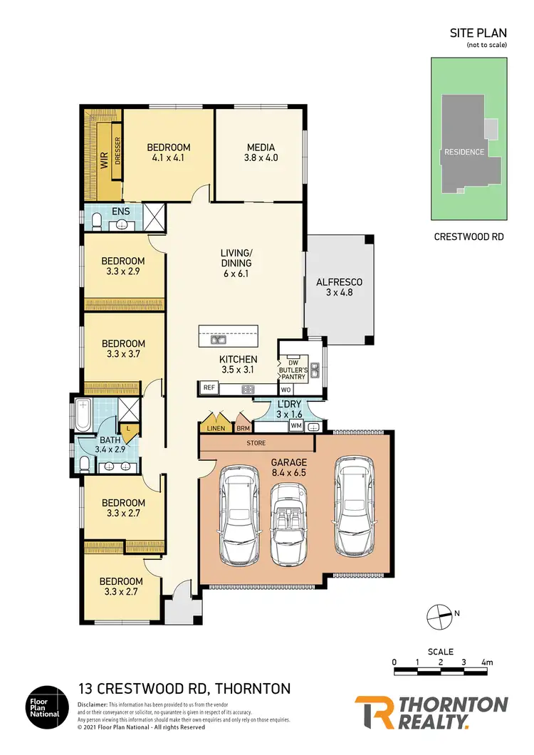 Floorplan of Homely house listing, 13 Crestwood Road, Thornton NSW 2322