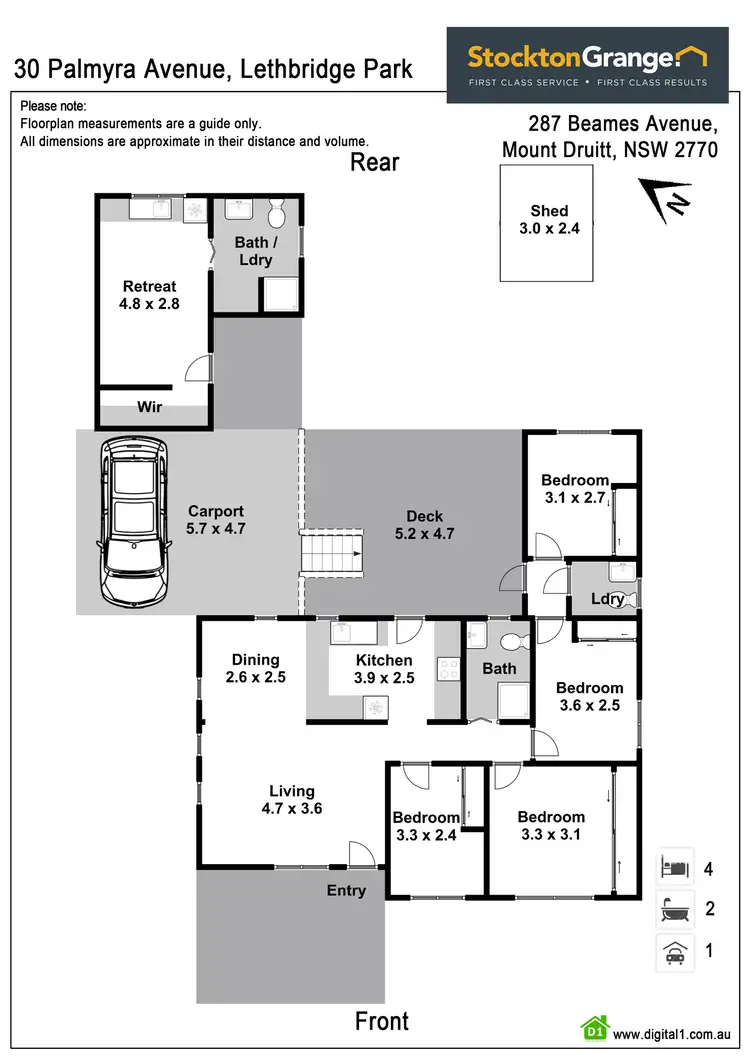 Floorplan of Homely house listing, 30 Palmyra Avenue, Lethbridge Park NSW 2770