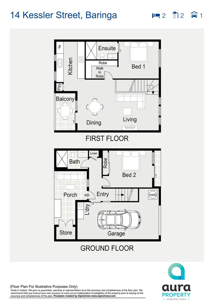 Floorplan of Homely house listing, 14 Kessler Street, Baringa QLD 4551
