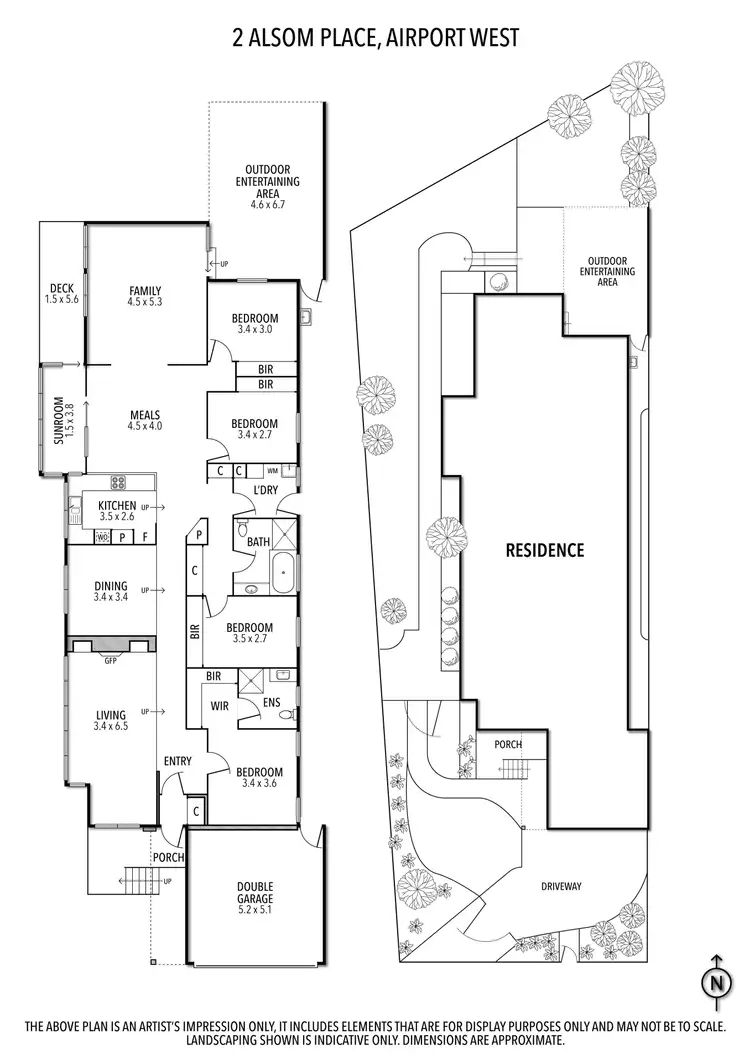 Floorplan of Homely house listing, 2 Alsom Place, Airport West VIC 3042