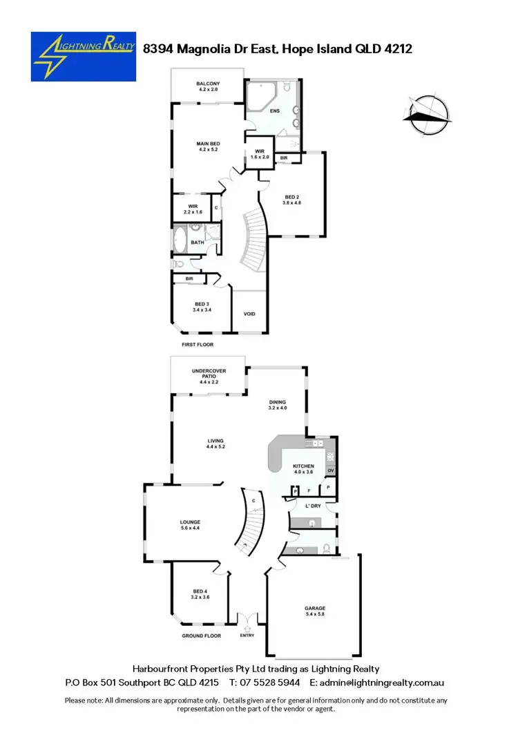 Floorplan of Homely house listing, 8394 Magnolia Drive East, Hope Island QLD 4212