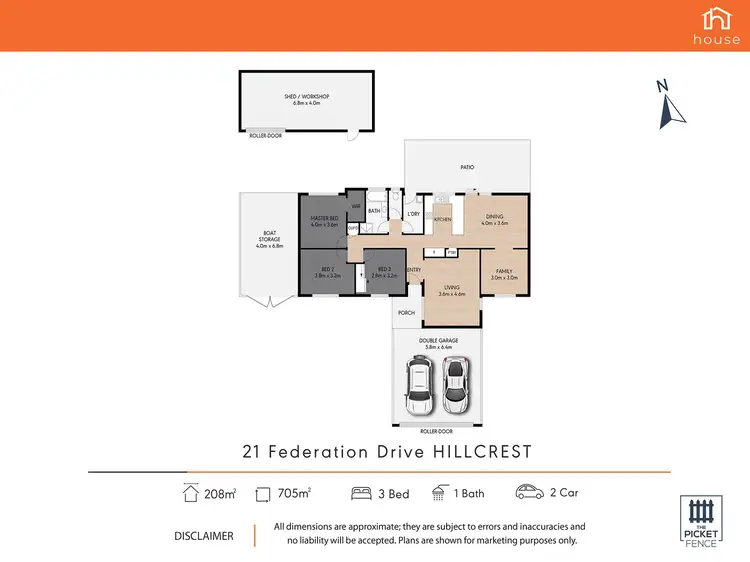 Floorplan of Homely house listing, 21 Federation Drive, Hillcrest QLD 4118