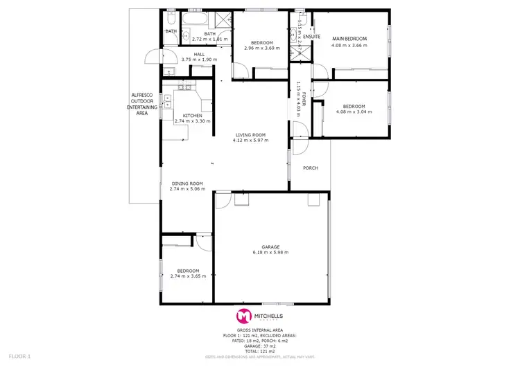 Floorplan of Homely house listing, 36 Emerald Park Way, Urangan QLD 4655