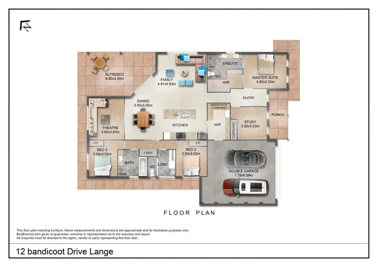 Floorplan of Homely house listing, 12 Bandicoot Drive, Lange WA 6330