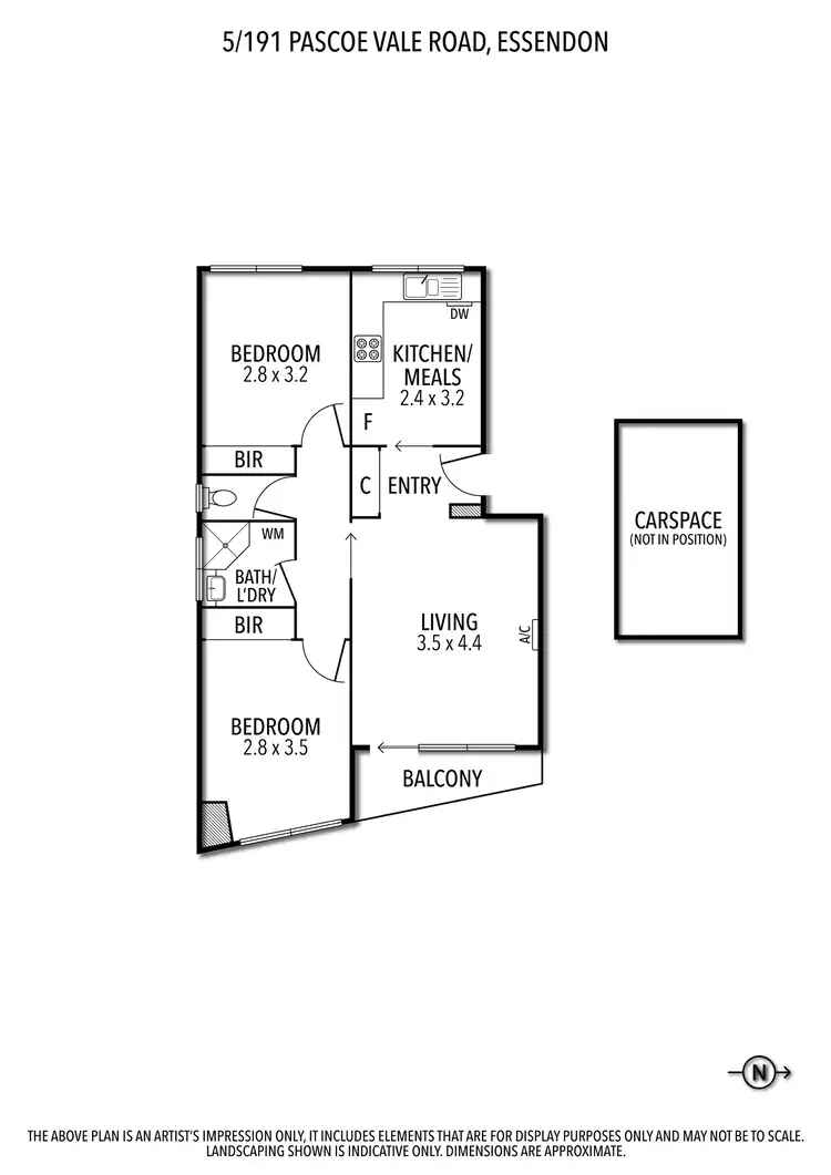 Floorplan of Homely unit listing, 5/191 Pascoe Vale Road, Essendon VIC 3040