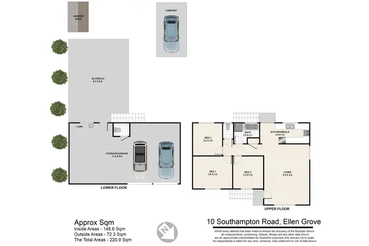 Floorplan of Homely house listing, 10 Southampton Road, Ellen Grove QLD 4078