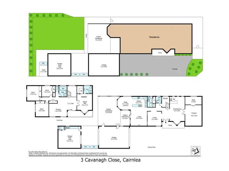 Floorplan of Homely house listing, 3 Cavanagh Close, Cairnlea VIC 3023