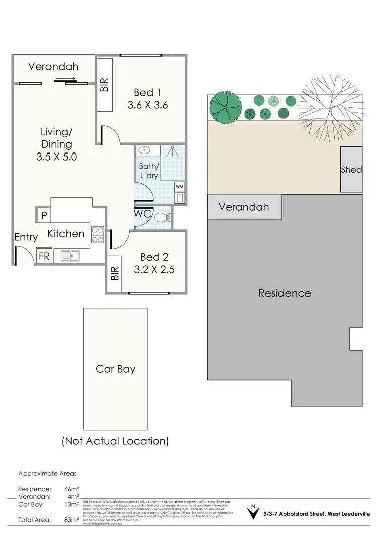 Floorplan of Homely apartment listing, 3/3-7 Abbotsford Street, West Leederville WA 6007