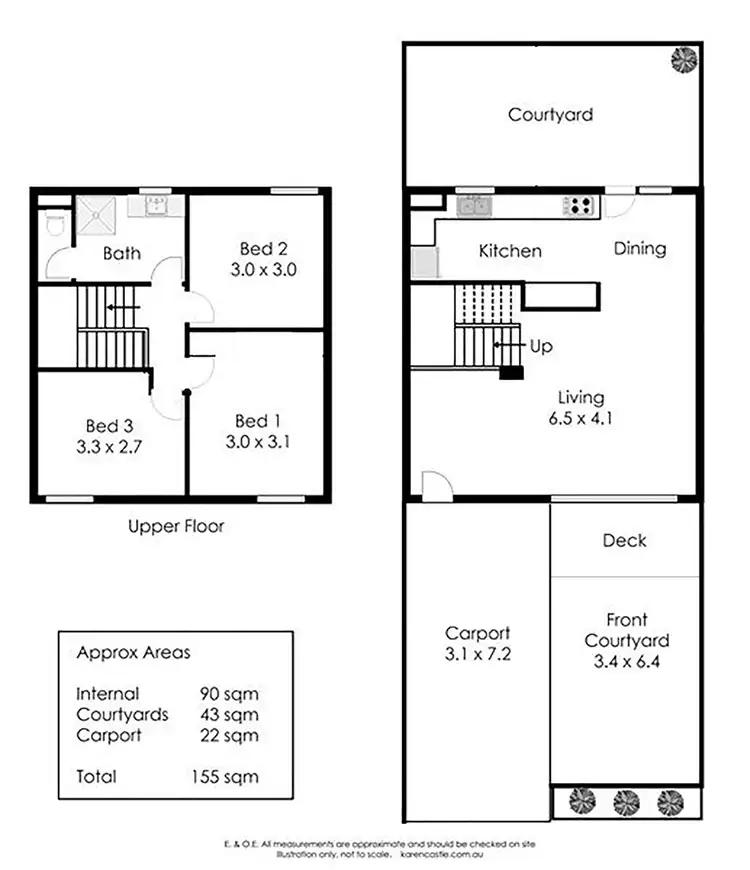 Floorplan of Homely townhouse listing, 12/27 Osborne Road, East Fremantle WA 6158
