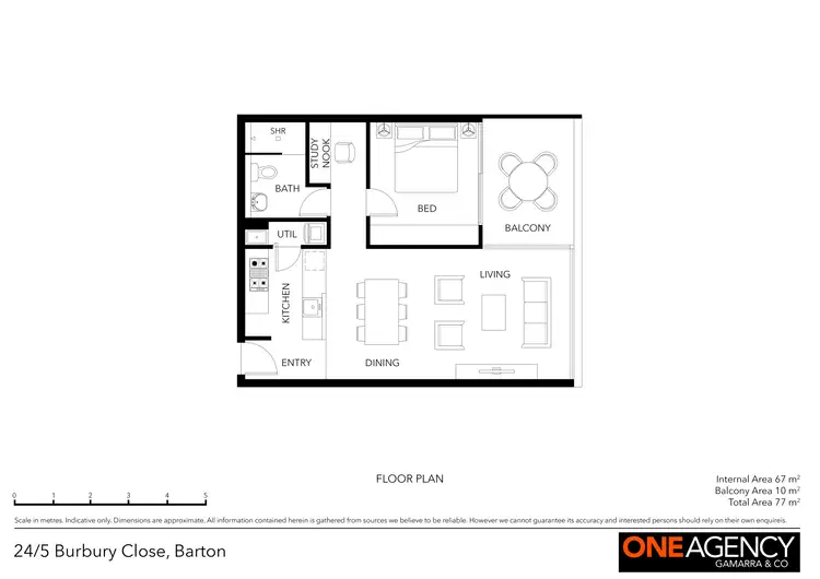 Floorplan of Homely apartment listing, 24/5 Burbury Close, Barton ACT 2600