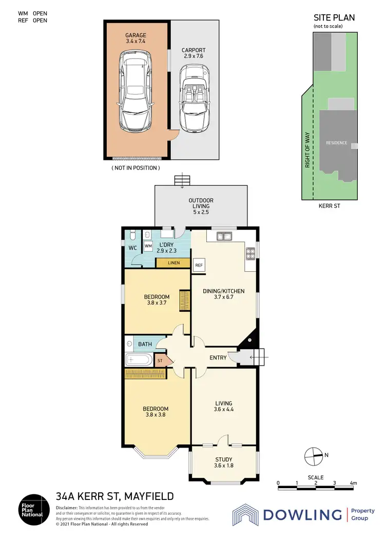 Floorplan of Homely house listing, 34A Kerr Street, Mayfield NSW 2304