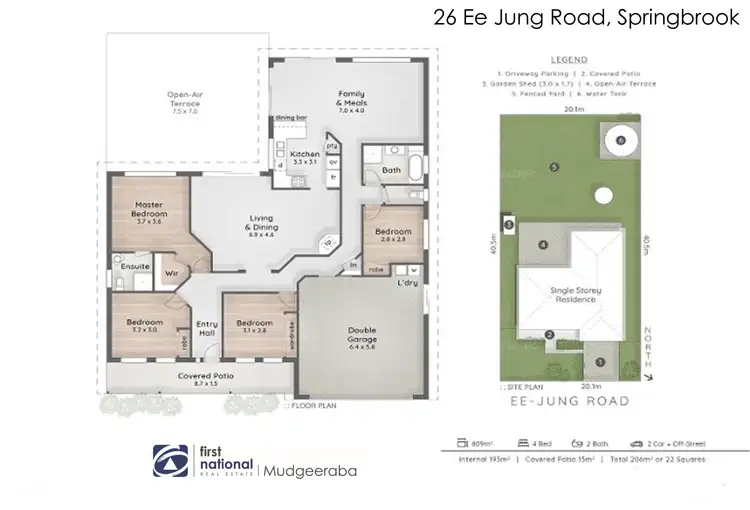 Floorplan of Homely house listing, 26 Ee Jung Road, Springbrook QLD 4213
