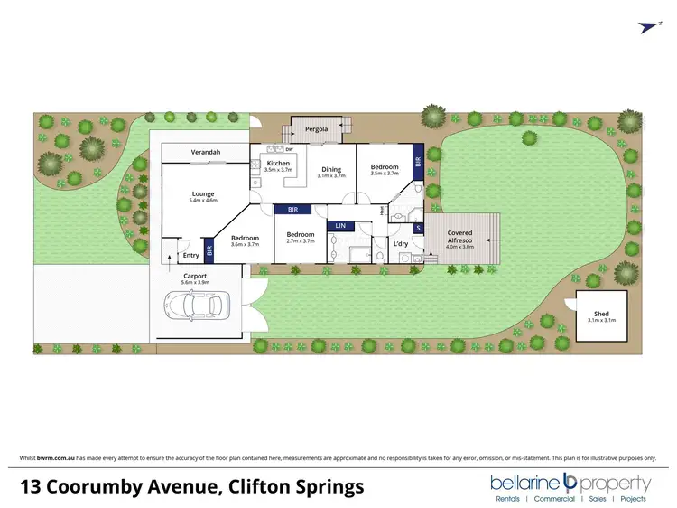 Floorplan of Homely house listing, 13 Coorumby Avenue, Clifton Springs VIC 3222