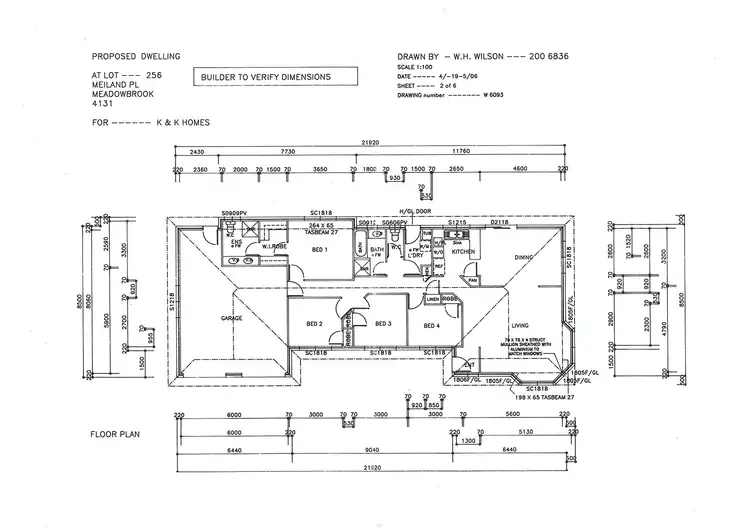 Floorplan of Homely house listing, 1 Meiland Place, Meadowbrook QLD 4131