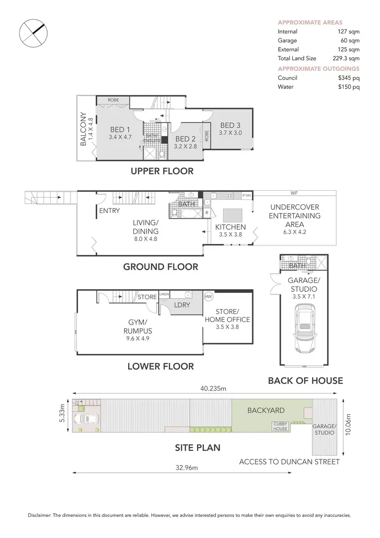 Floorplan of Homely house listing, 8A Thompson Street, Drummoyne NSW 2047