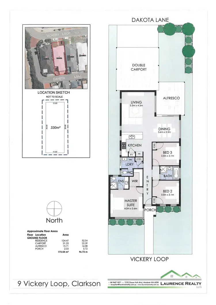 Floorplan of Homely house listing, 9 Vickery Loop, Clarkson WA 6030