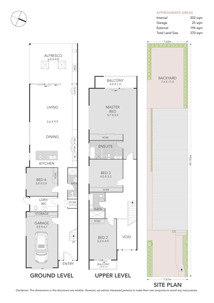 Floorplan of Homely semi-detached listing, 26 Melbourne Street, Concord NSW 2137